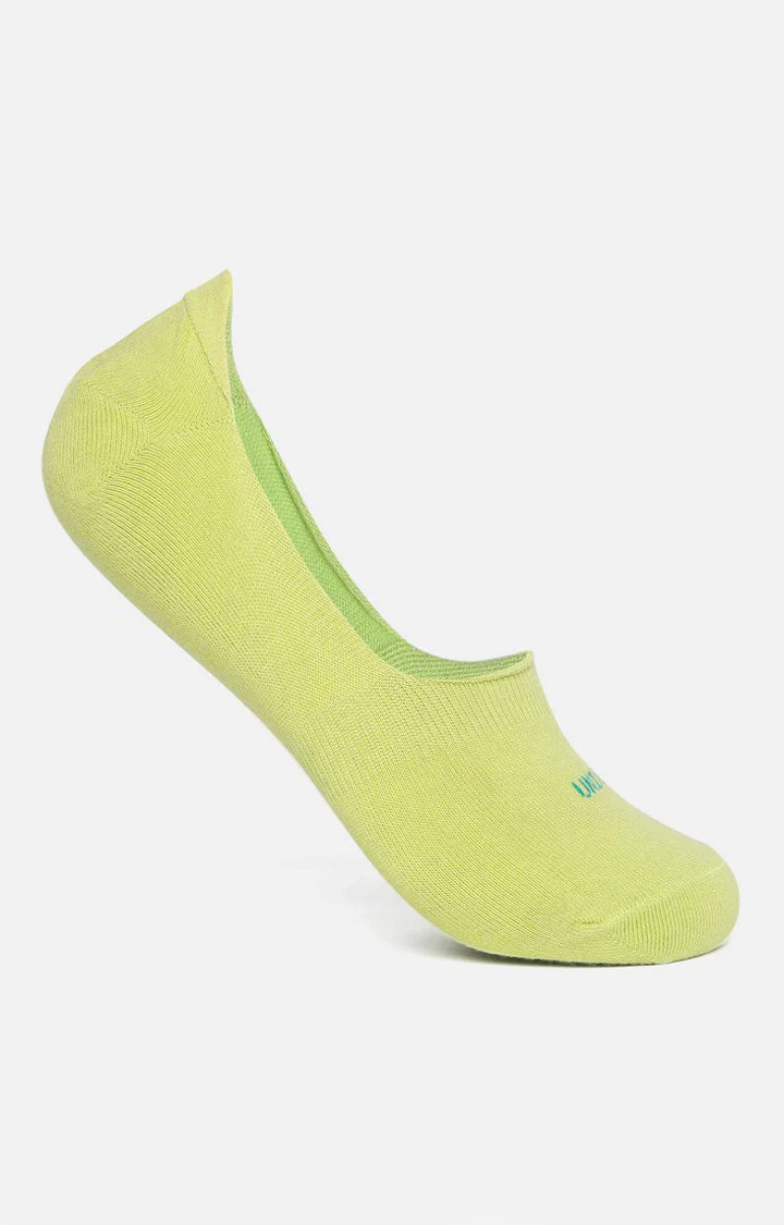 Underjeans Pack Of 2 Men Green No Show Socks - Image 4