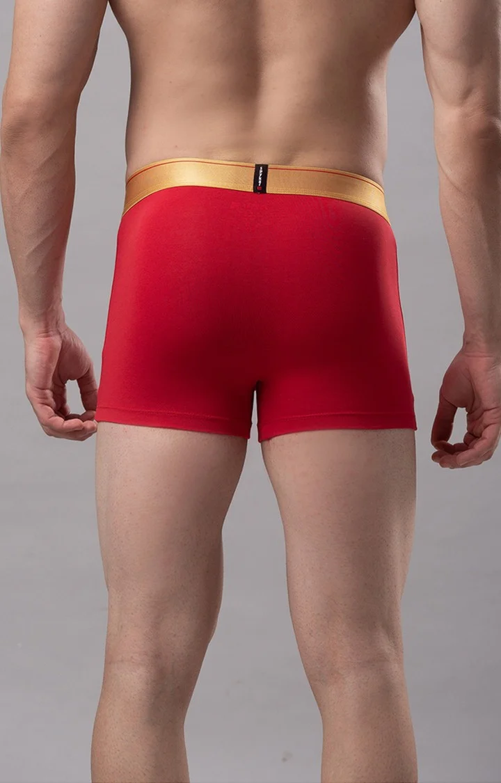 Underjeans Red Regular Fit Trunk - Image 6
