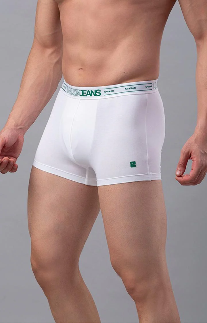 Underjeans Pack Of 2 White Regular Fit Trunks - Image 7