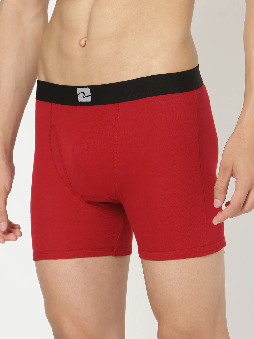 Underjeans Pack Of 2 Maroon Cotton Trunks - Image 4