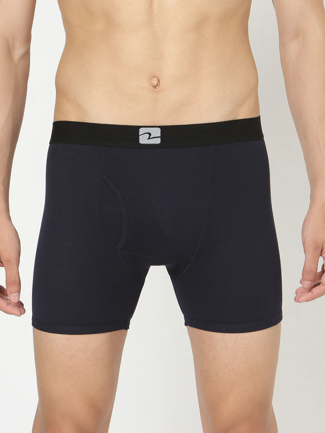 Underjeans Pack Of 2 Navy Cotton Trunks - Image 2