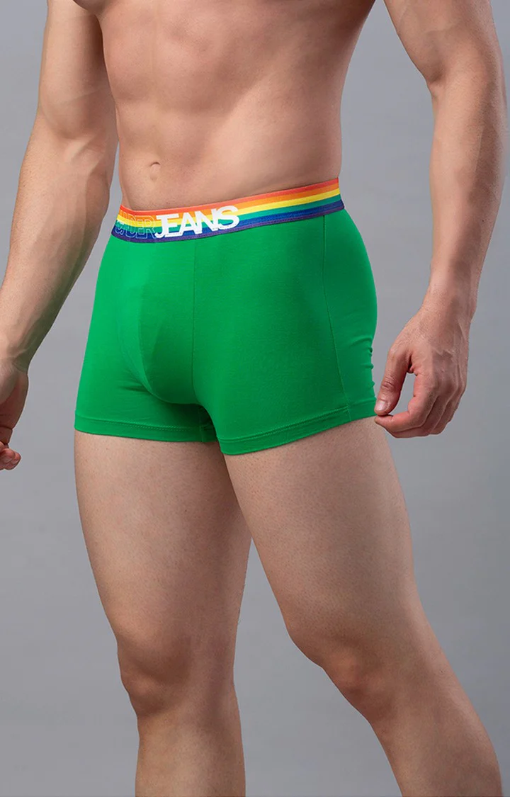 Underjeans Green Solid Trunk - Image 4