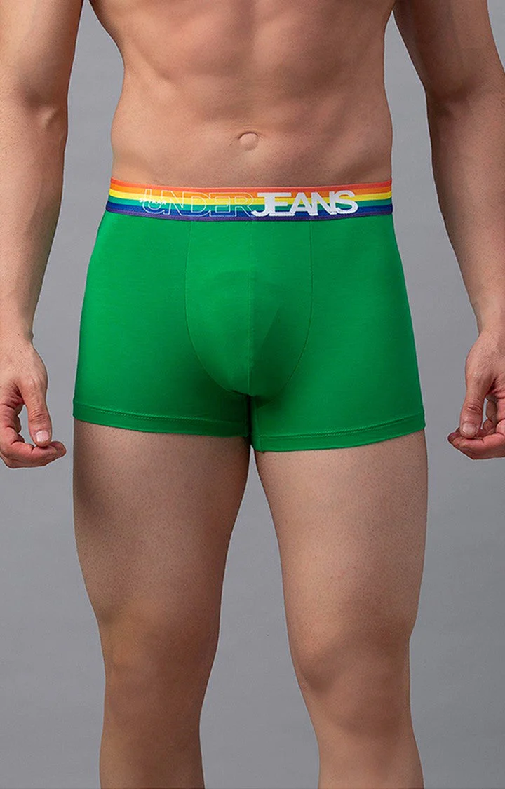 Underjeans Green Solid Trunk - Image 7