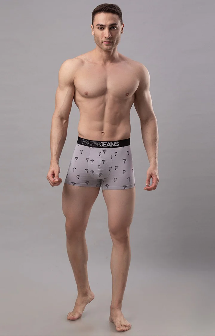 Underjeans Grey Cotton Trunk
