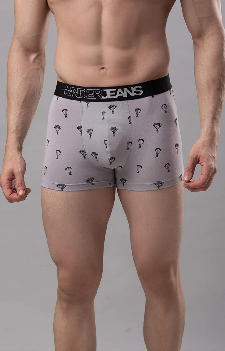 Underjeans Grey Cotton Trunk - Image 3