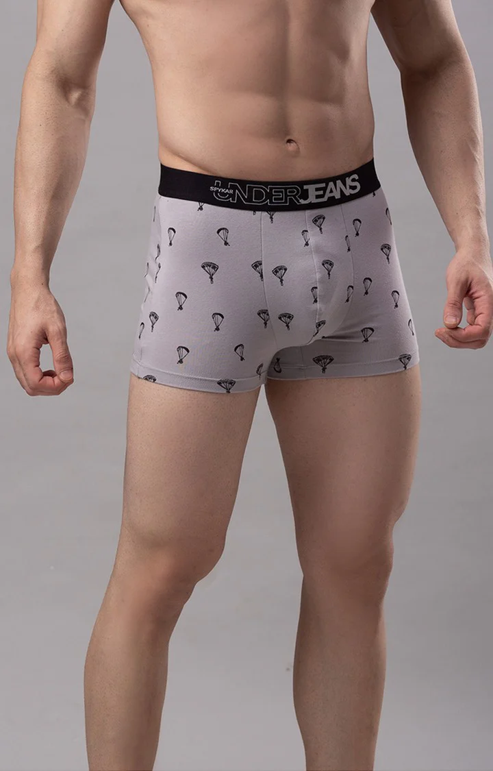 Underjeans Grey Cotton Trunk - Image 4