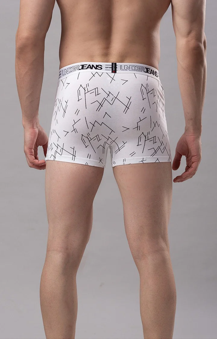 Underjeans White Solid Trunk - Image 6