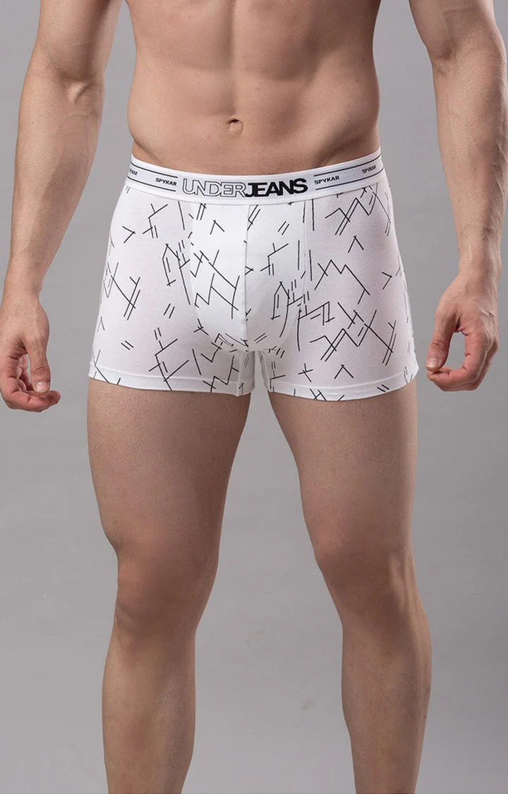 Underjeans White Solid Trunk - Image 8