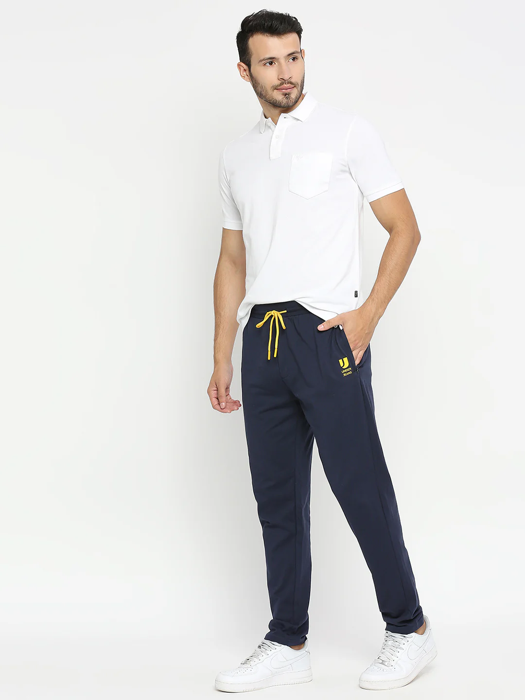 Underjeans Trackpant Regular Fit Solid Navy - Image 6