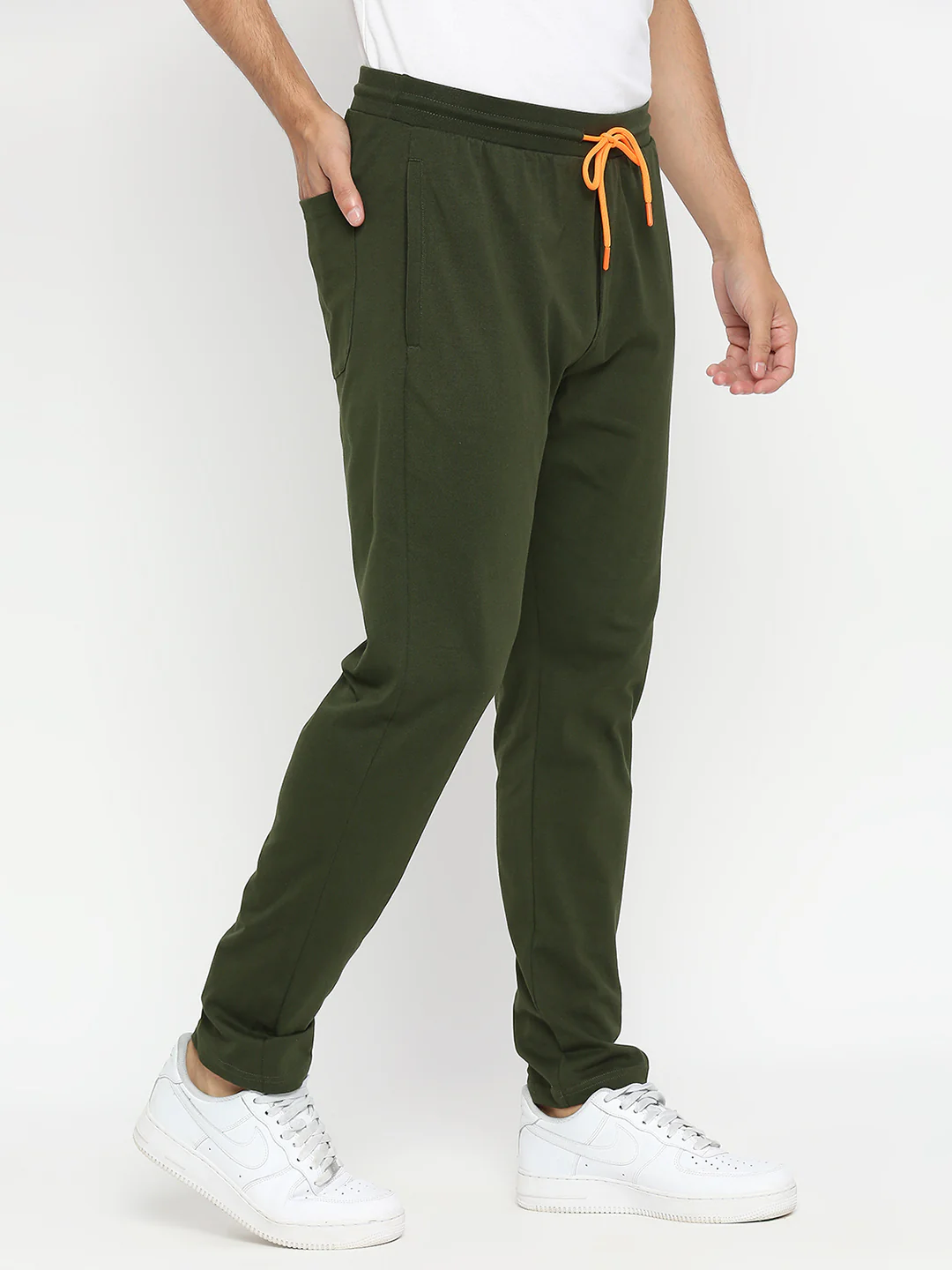 Underjeans Trackpant Regular Fit Solid Olive - Image 3
