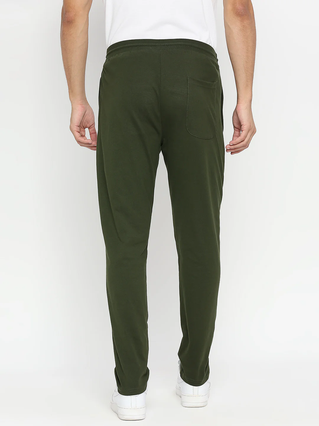 Underjeans Trackpant Regular Fit Solid Olive - Image 4