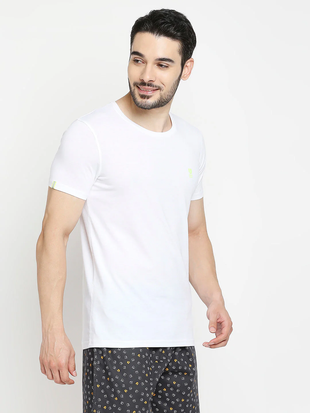 Underjeans Pack Of 2 T-Shirts White & Wine Regular Fit - Image 6