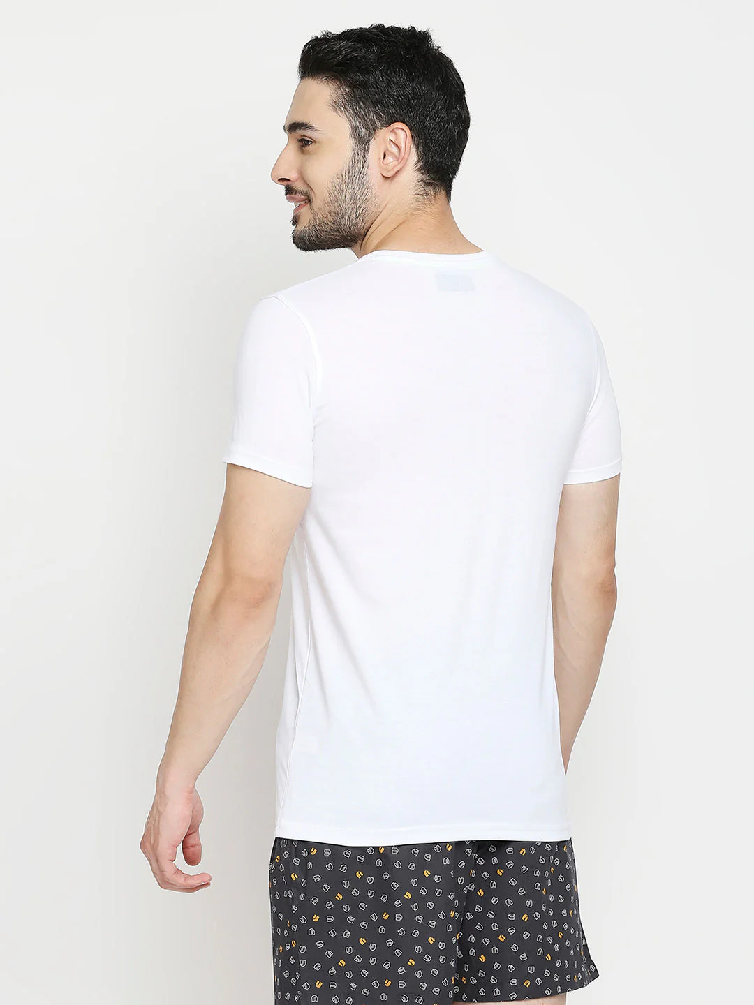 Underjeans Pack Of 2 T-Shirts White & Wine Regular Fit - Image 7