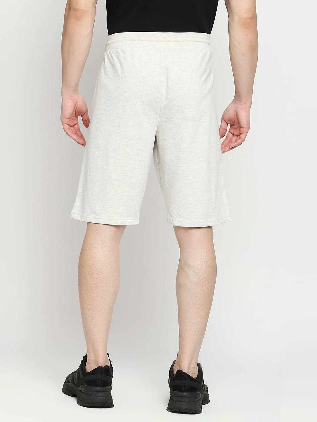 Underjeans Shorts White Blend Cotton Beige - Image 4