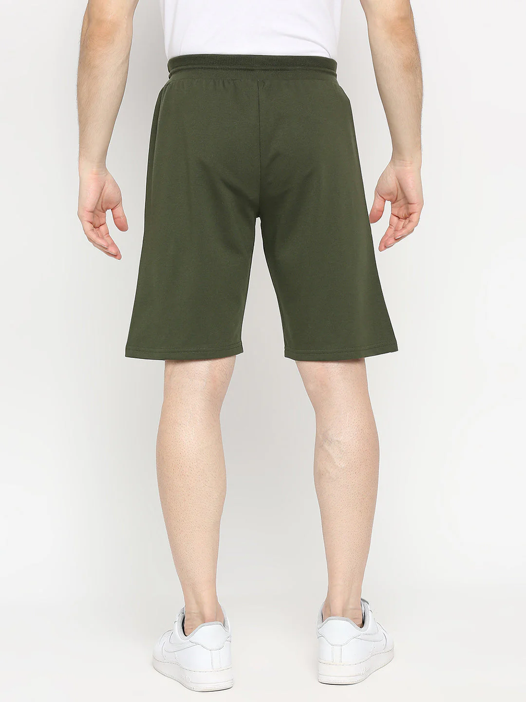 Underjeans Shorts Olive Cotton Blend - Image 4