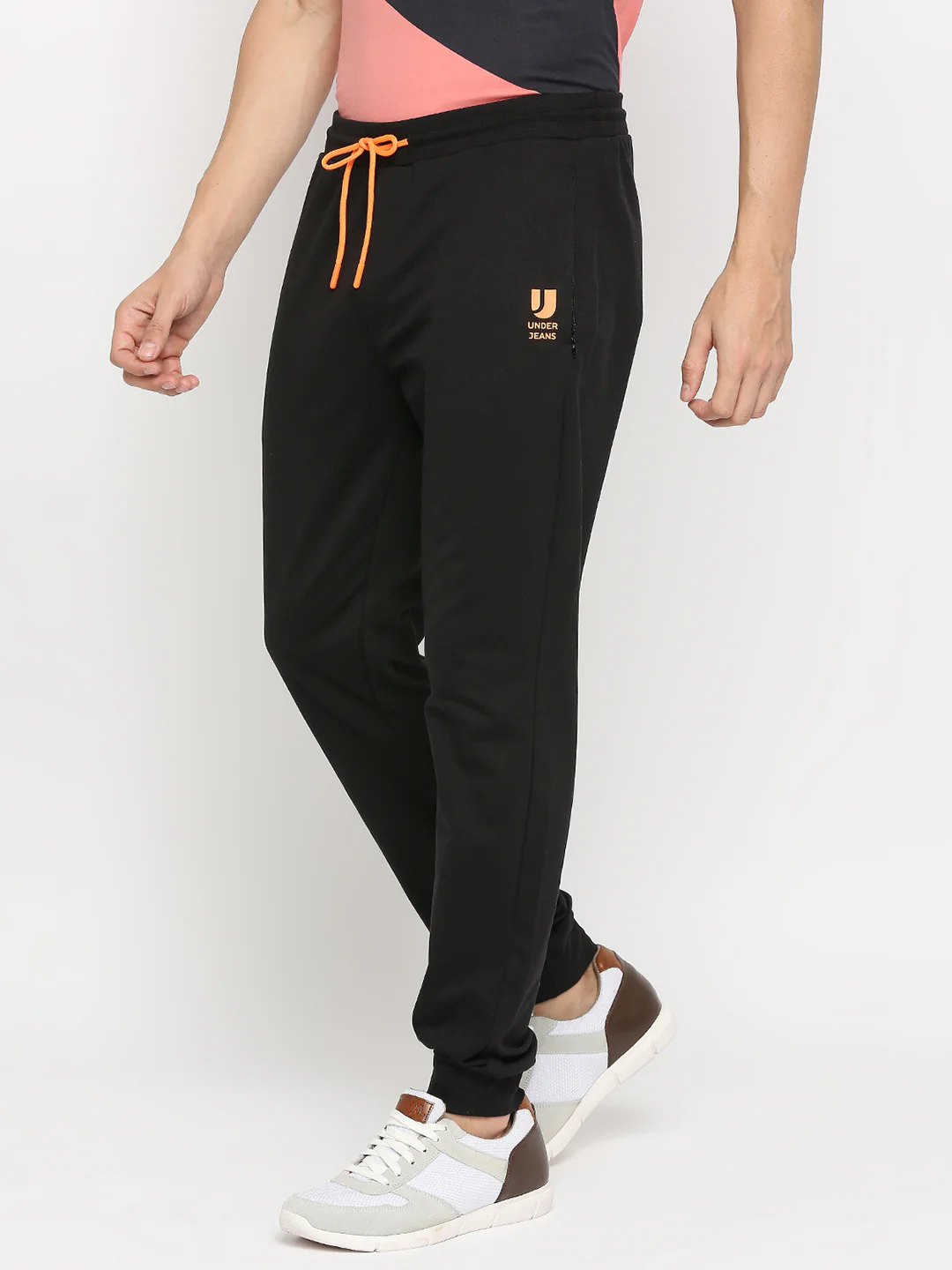 Underjeans Trackpant Black Cotton Regular Fit - Image 2