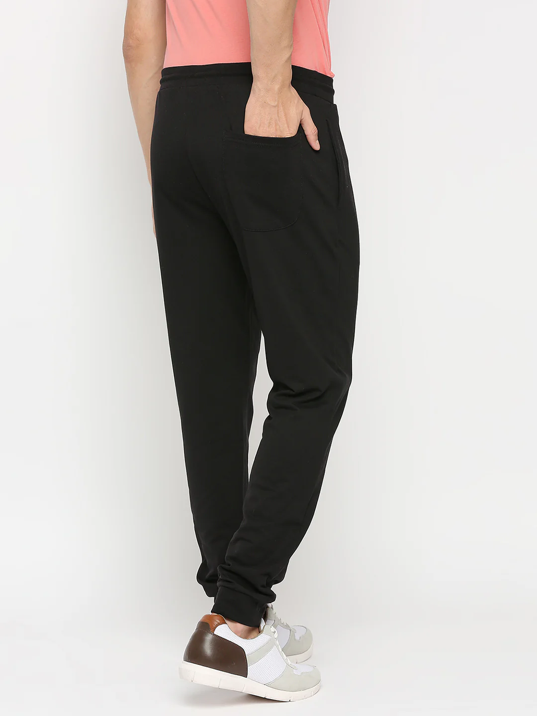 Underjeans Trackpant Black Cotton Regular Fit - Image 4