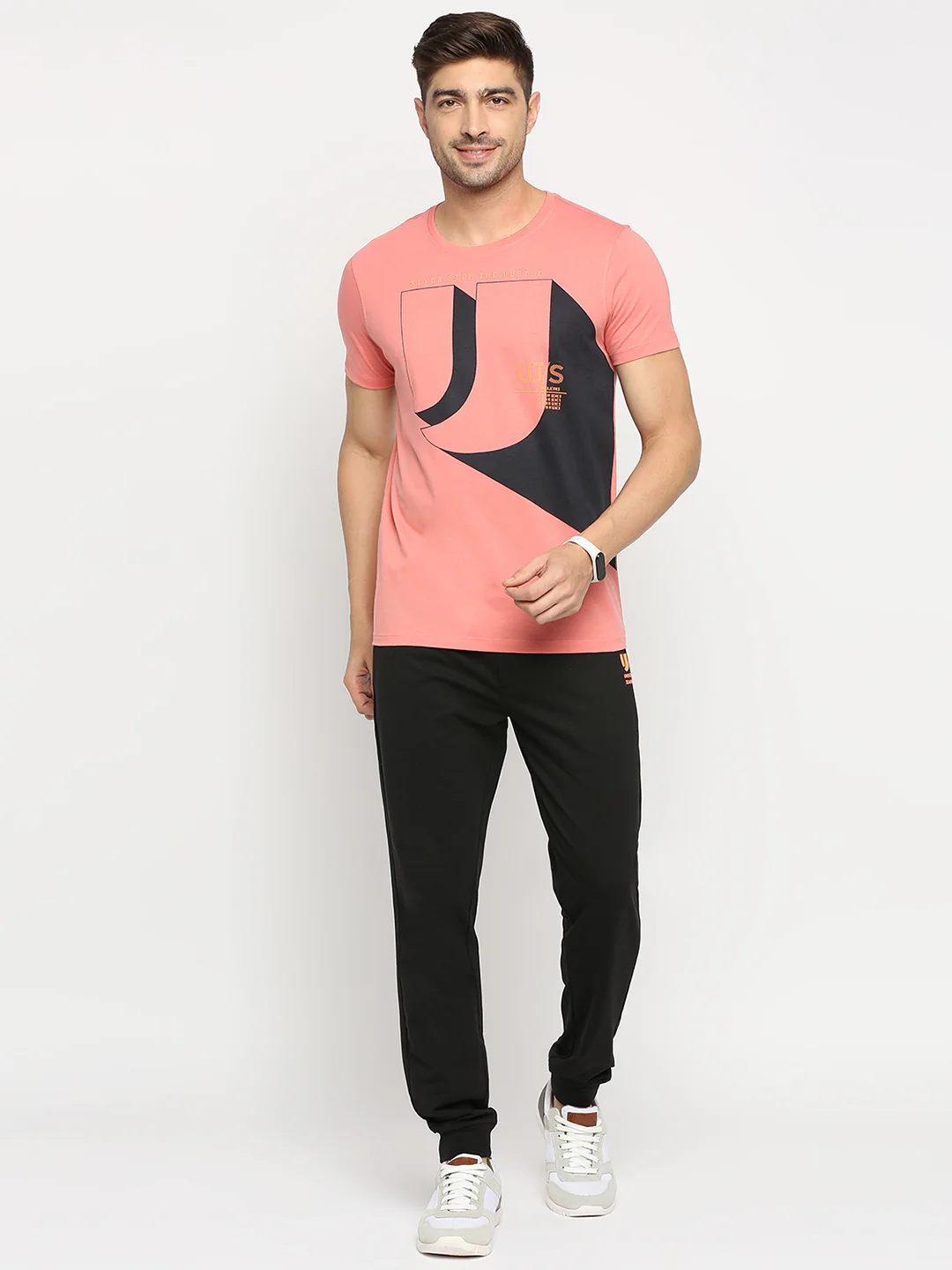 Underjeans Trackpant Black Cotton Regular Fit - Image 5