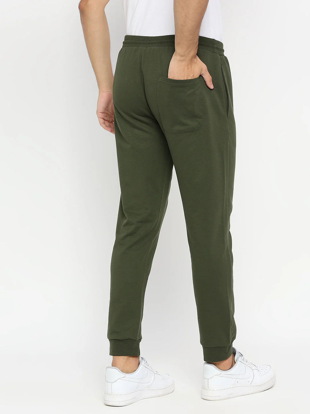 Underjeans Trackpant Olive Cotton - Image 4