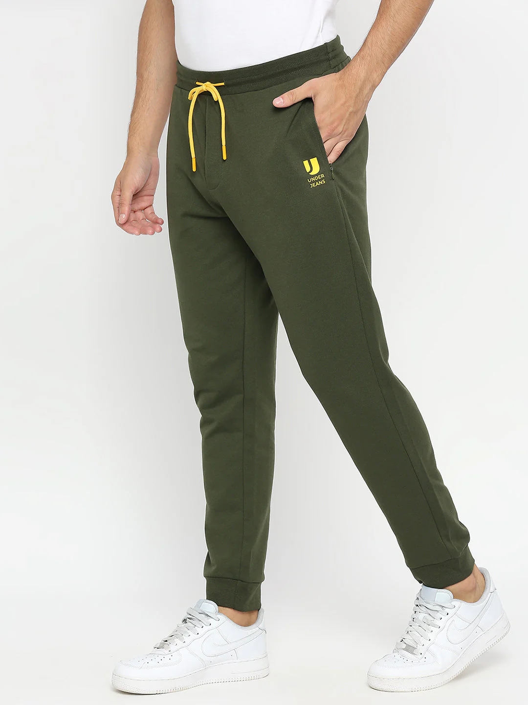 Underjeans Trackpant Olive Cotton - Image 7