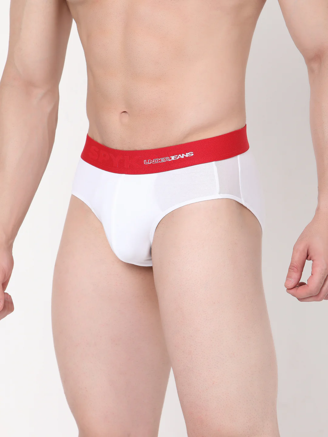 Underjeans Pack Of 2 Cotton Blend White Briefs - Image 3