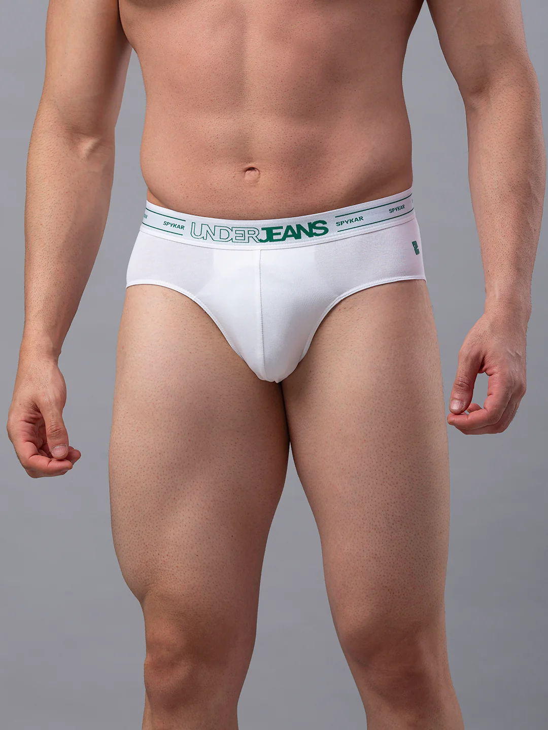 Underjeans Pack Of 2 Cotton Blend White Briefs - Image 3
