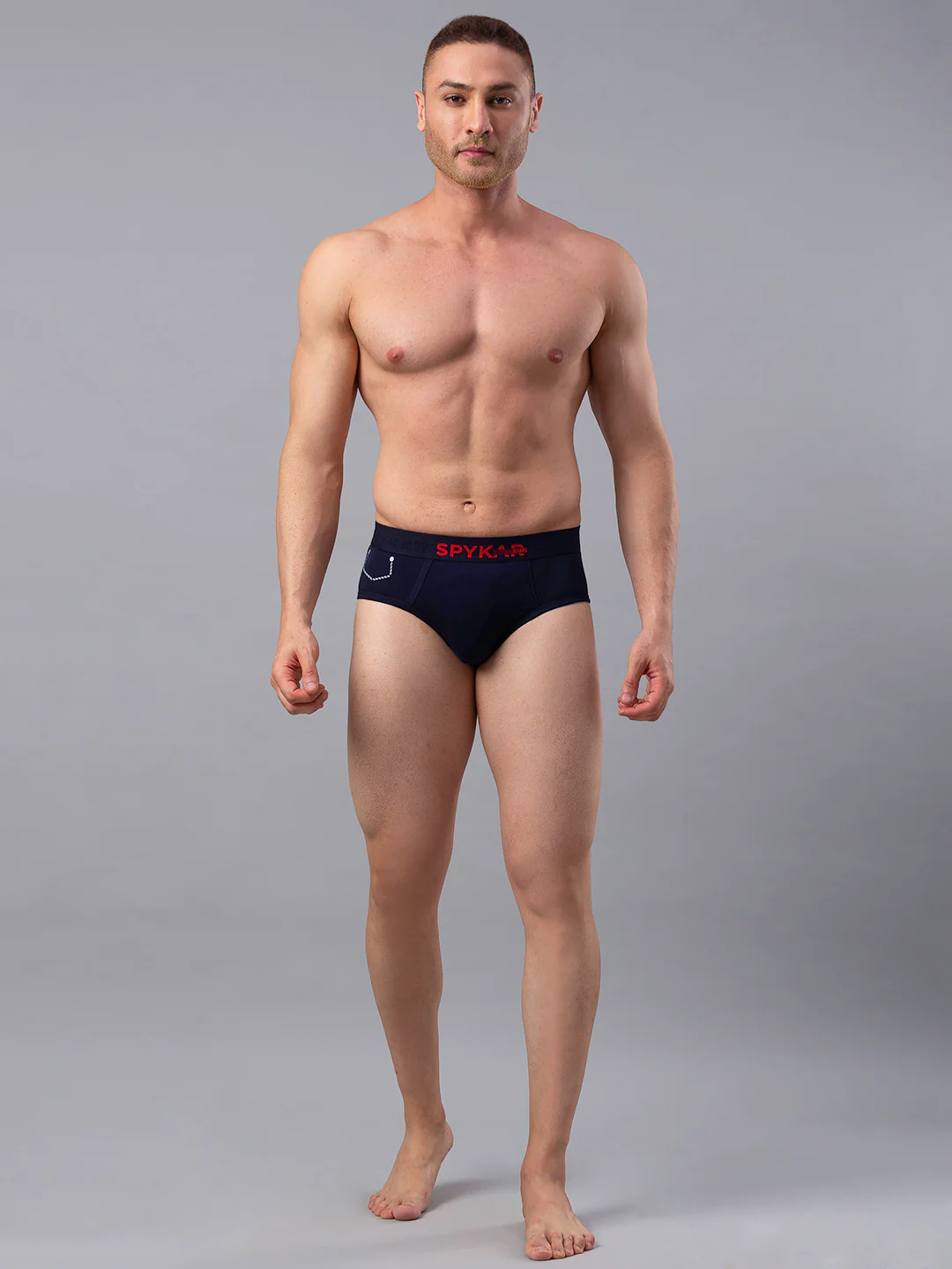 Underjeans Pack Of 2 Cotton Blend Navy Briefs - Image 2
