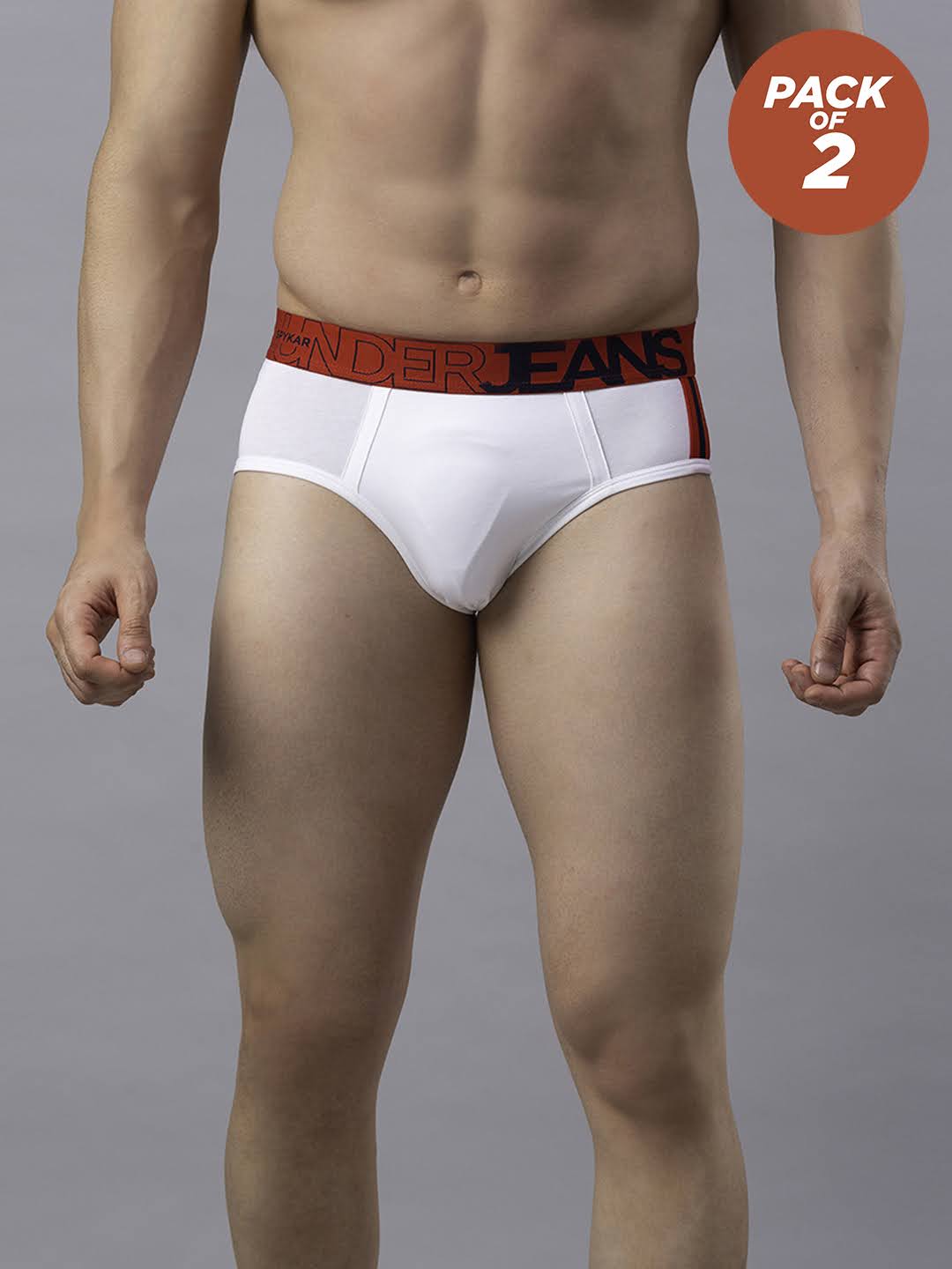 Underjeans Pack Of 2 Cotton Blend Briefs