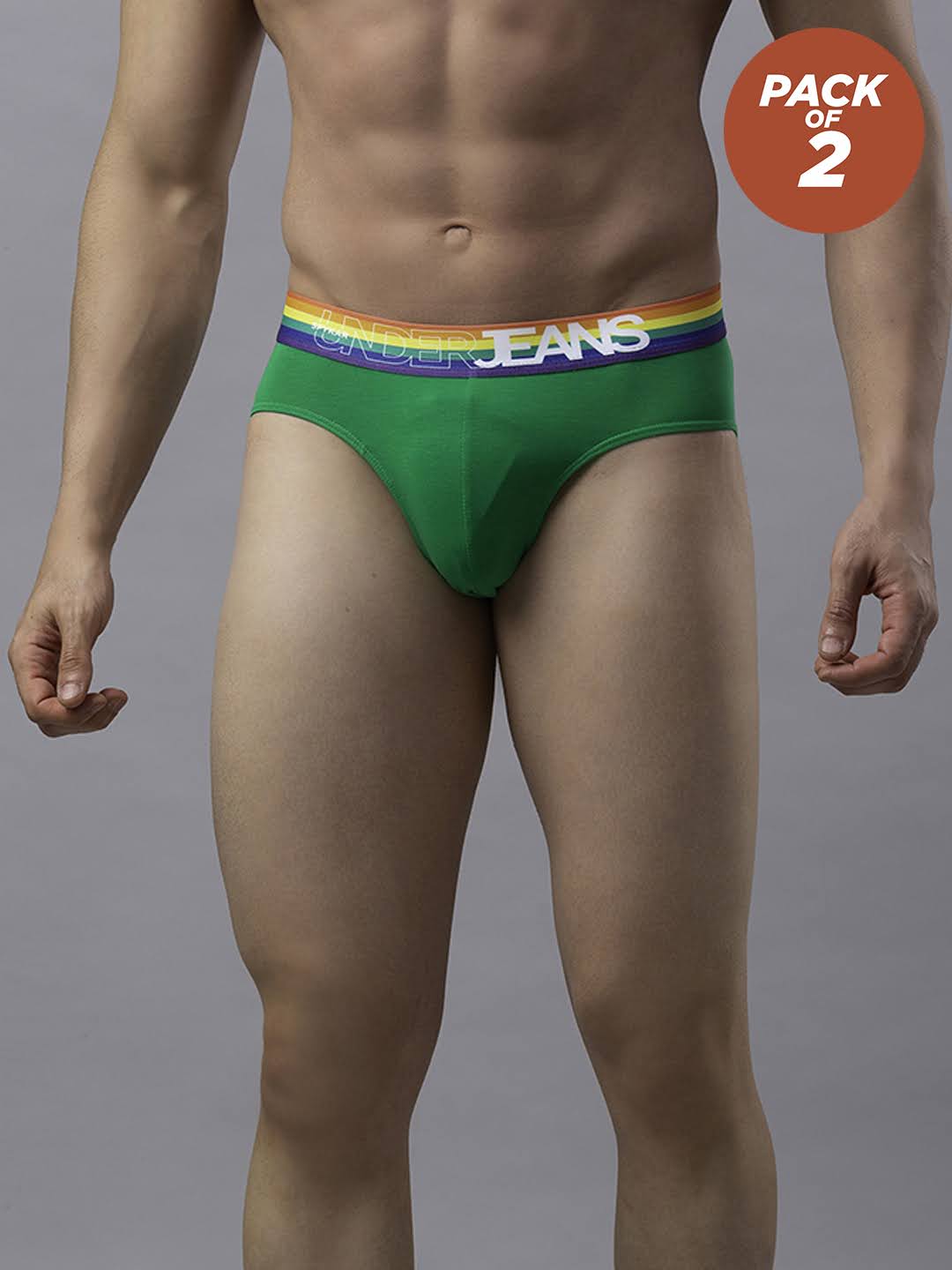 Underjeans Pack Of 2 Cotton Blend Briefs