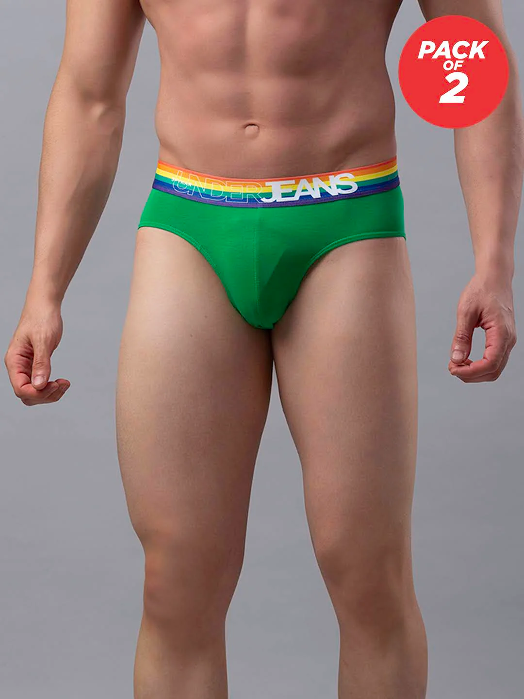 Underjeans Pack Of 2 Cotton Blend Briefs - Image 6