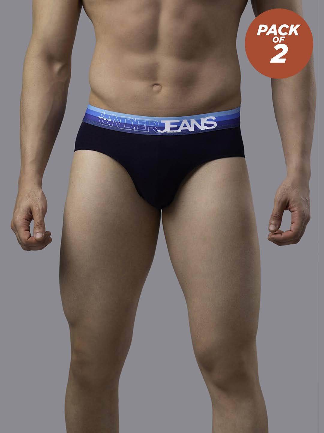 Underjeans Pack Of 2 Cotton Blend Briefs