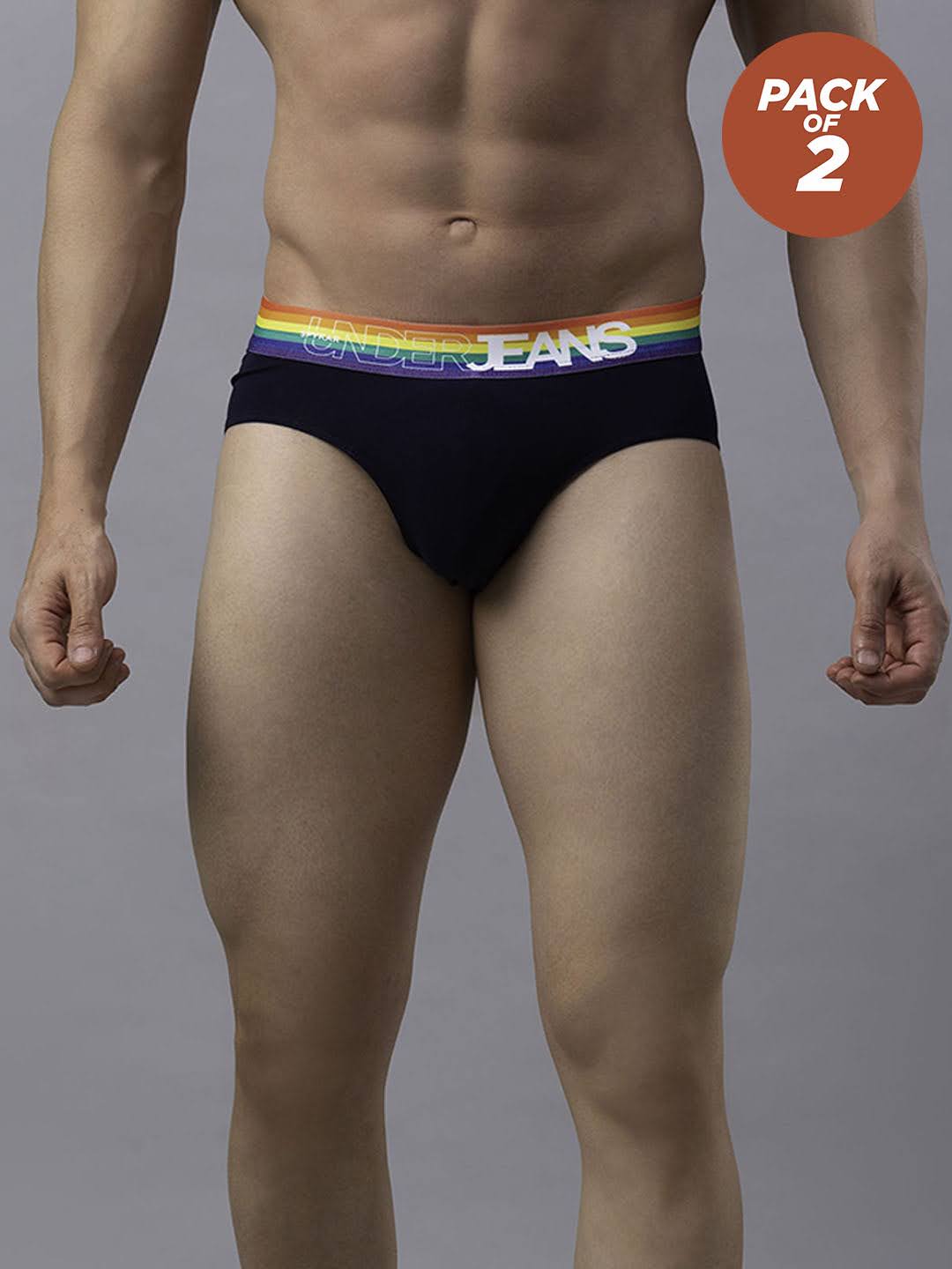 Underjeans Pack Of 2 Cotton Blend Briefs