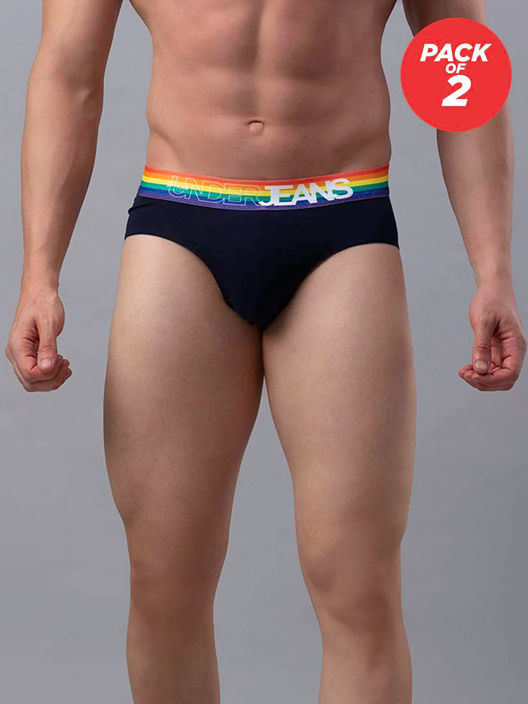 Underjeans Pack Of 2 Cotton Blend Briefs - Image 6