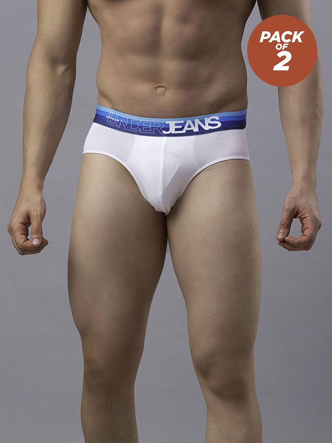 Underjeans Pack Of 2 Cotton Blend Briefs