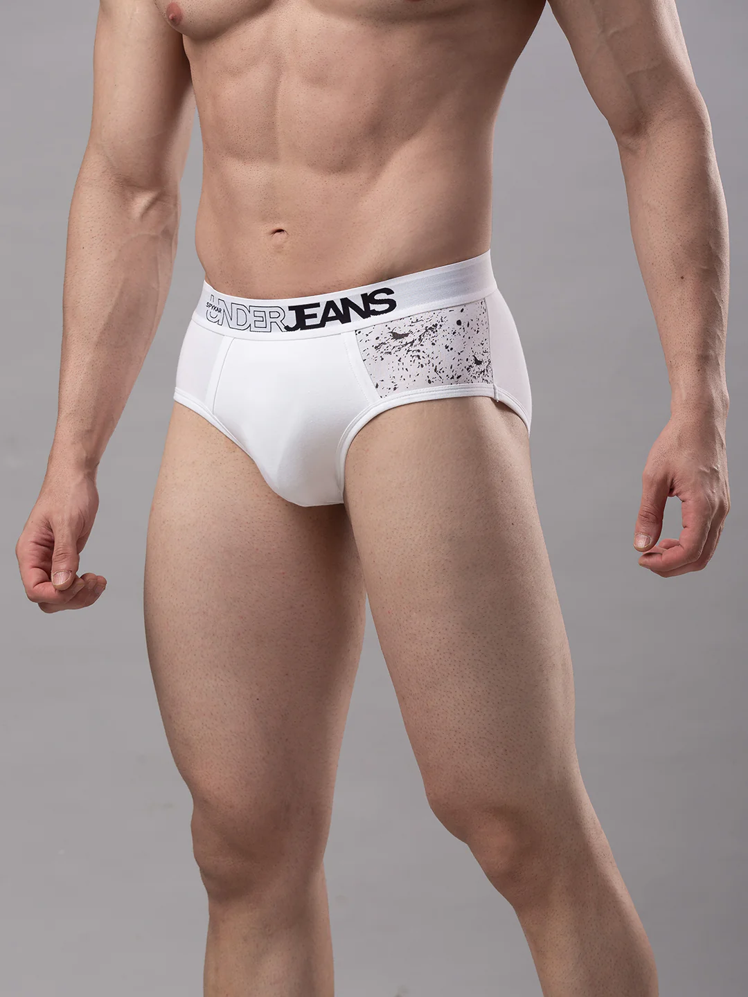 Underjeans Pack Of 2 Cotton Blend White Briefs - Image 5