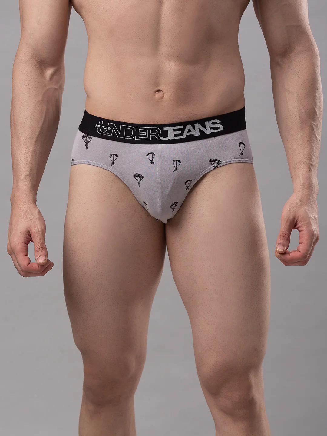 Underjeans Pack Of 2 Cotton Blend Grey Briefs - Image 3