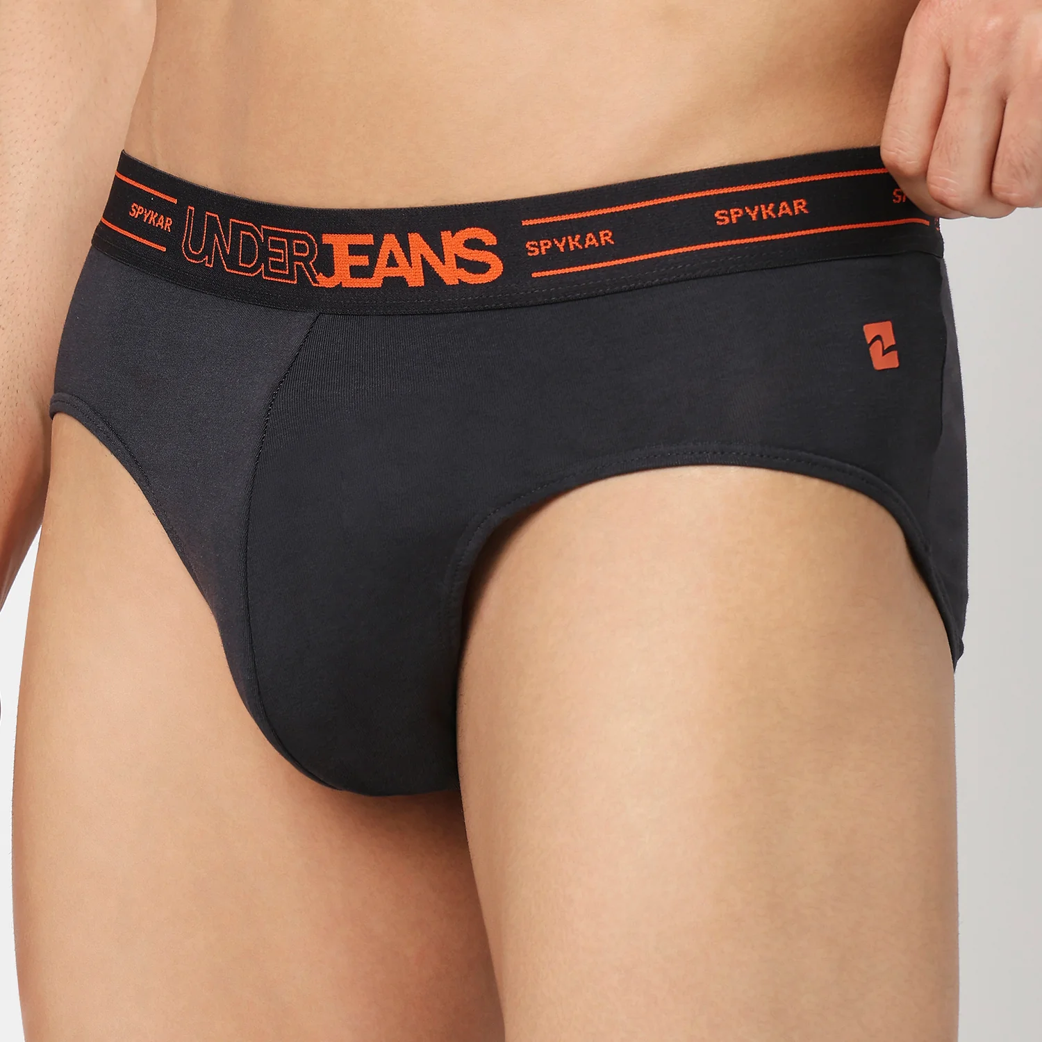 Underjeans Pack Of 2 Cotton Blend Solid Mid-Rise Briefs - Image 6