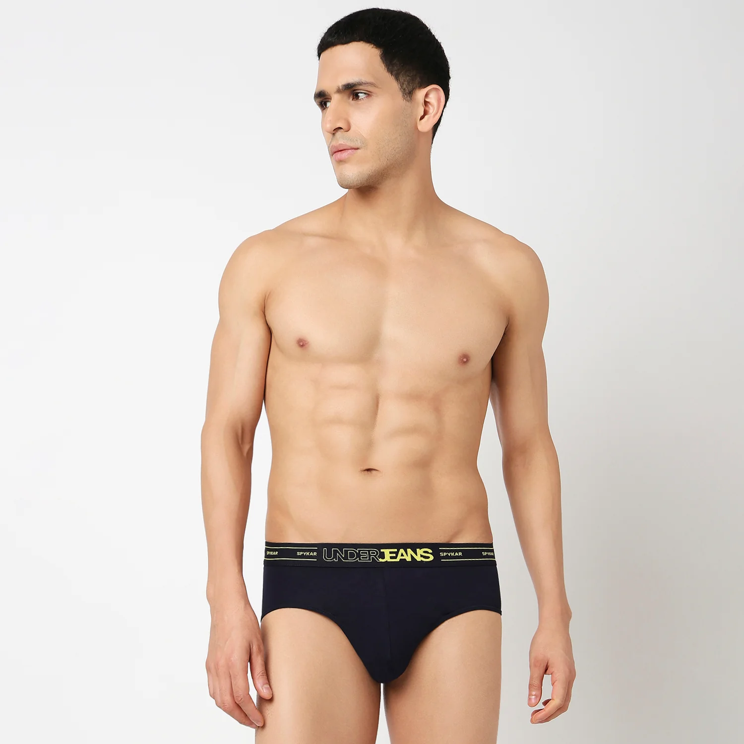 Underjeans Pack Of 2 Cotton Blend Solid Mid-Rise Briefs - Image 5