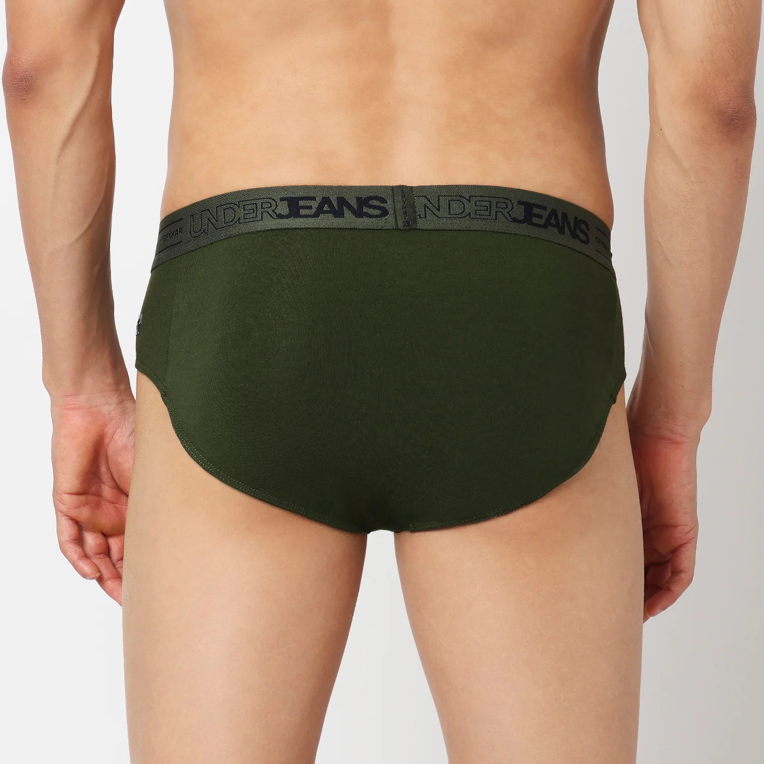 Underjeans Pack Of 2 Cotton Blend Solid Mid-Rise Briefs - Image 7