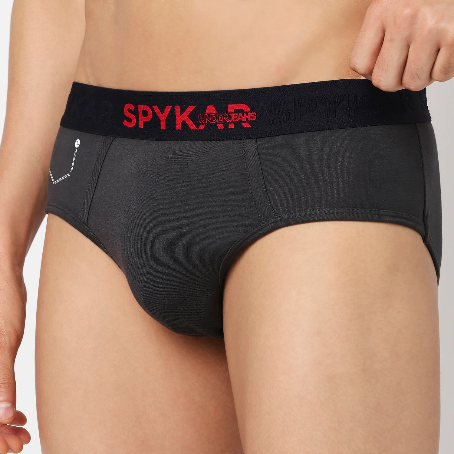 Underjeans Pack Of 2 Cotton Blend Solid Mid-Rise Briefs - Image 6