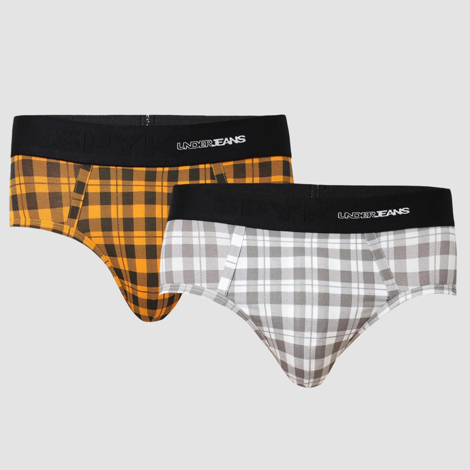 Underjeans Pack Of 2 Cotton Blend Mid Rise Briefs