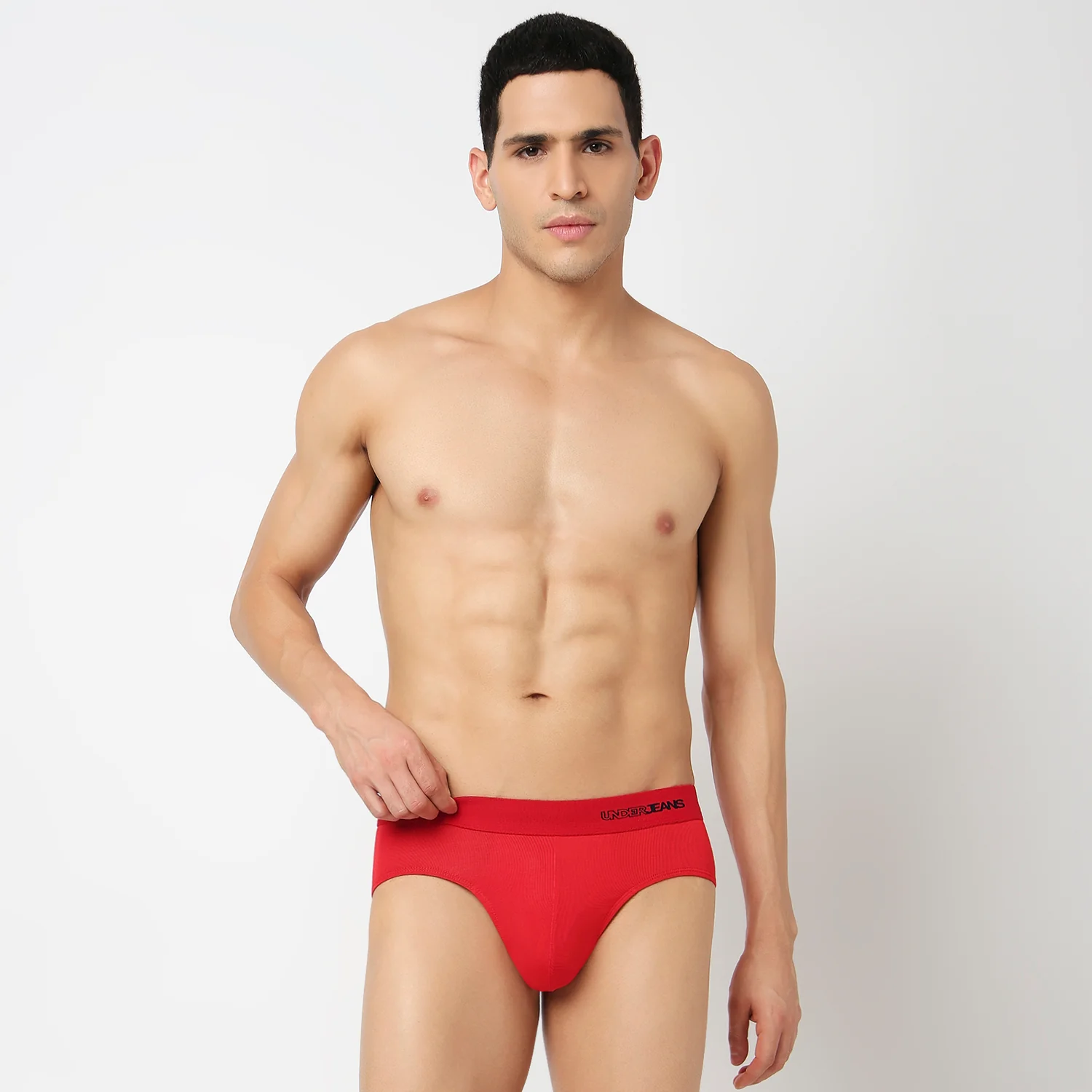 Underjeans Pack Of 2 Modal Blend Solid Mid-Rise Briefs - Image 5