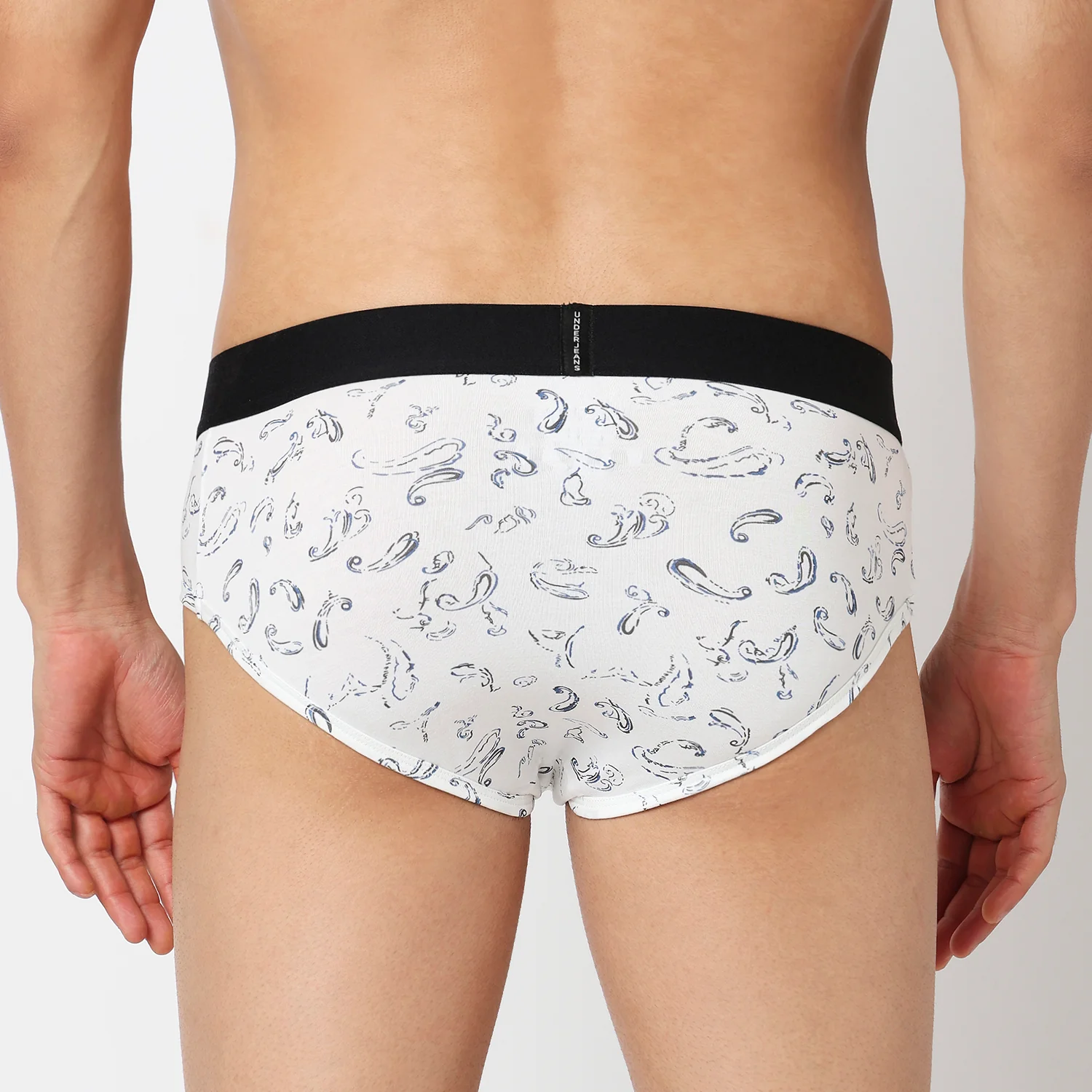 Underjeans Pack Of 2 Cotton Blend Print Mid-Rise Briefs - Image 7