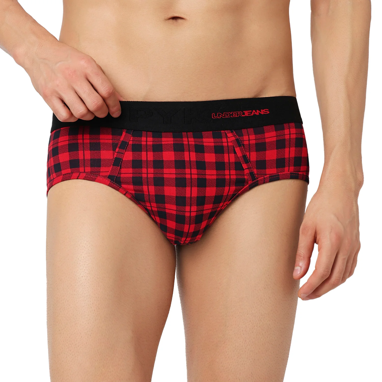Underjeans Pack Of 3 Cotton Blend Mid-Rise Briefs - Image 4