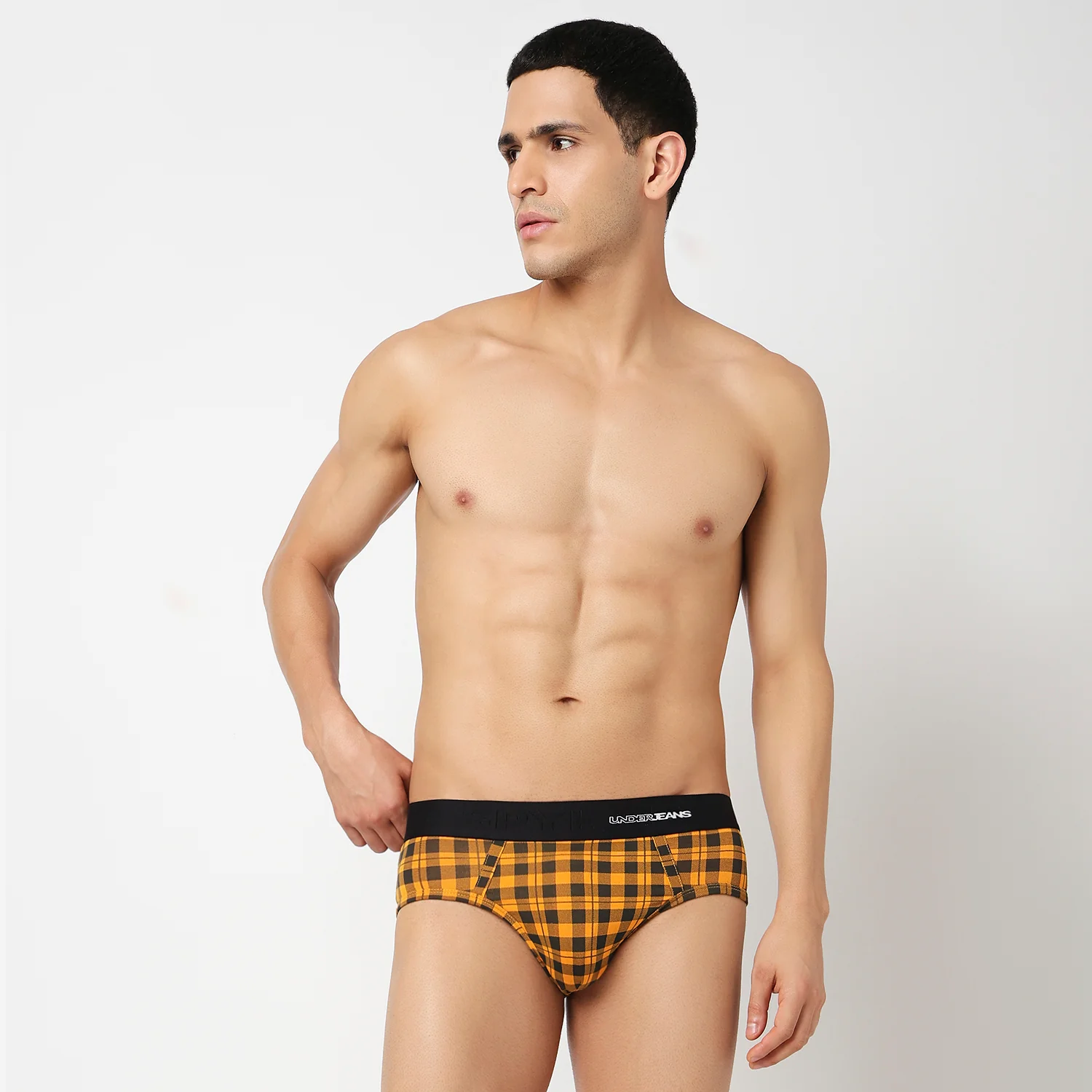 Underjeans Pack Of 3 Cotton Blend Mid-Rise Briefs - Image 6