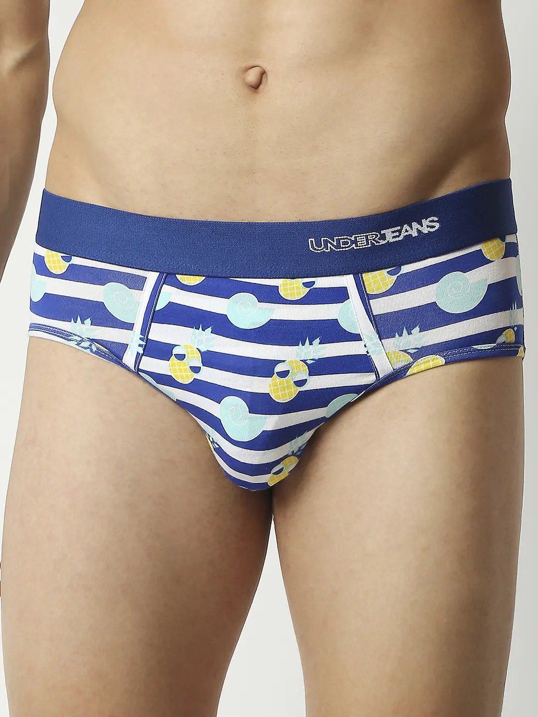 Underjeans Pack Of 3 Cotton Blend Print Briefs - Image 2