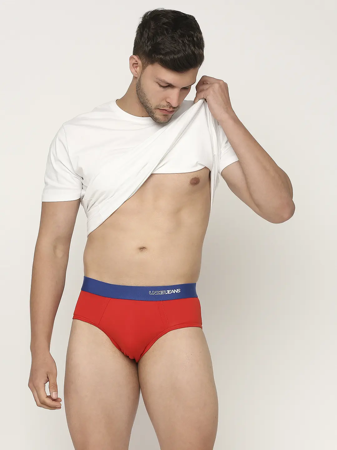 Underjeans Pack Of 3  Cotton Blend Print Briefs - Image 8
