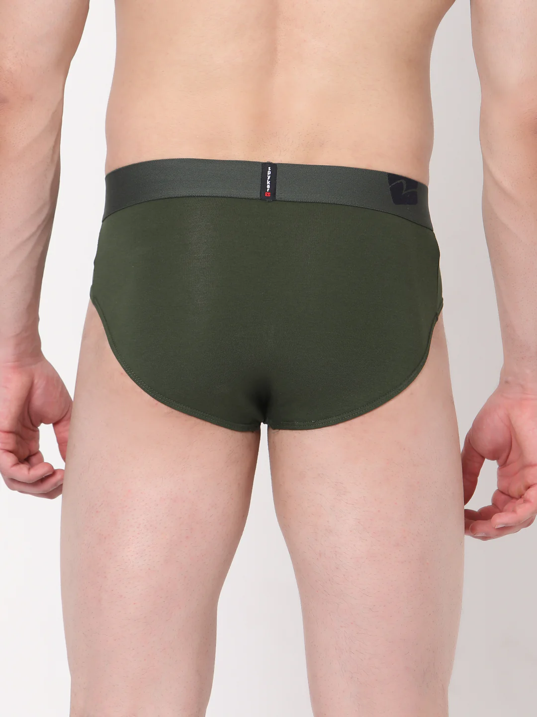 Underjeans Cotton Blend Olive Brief - Image 5