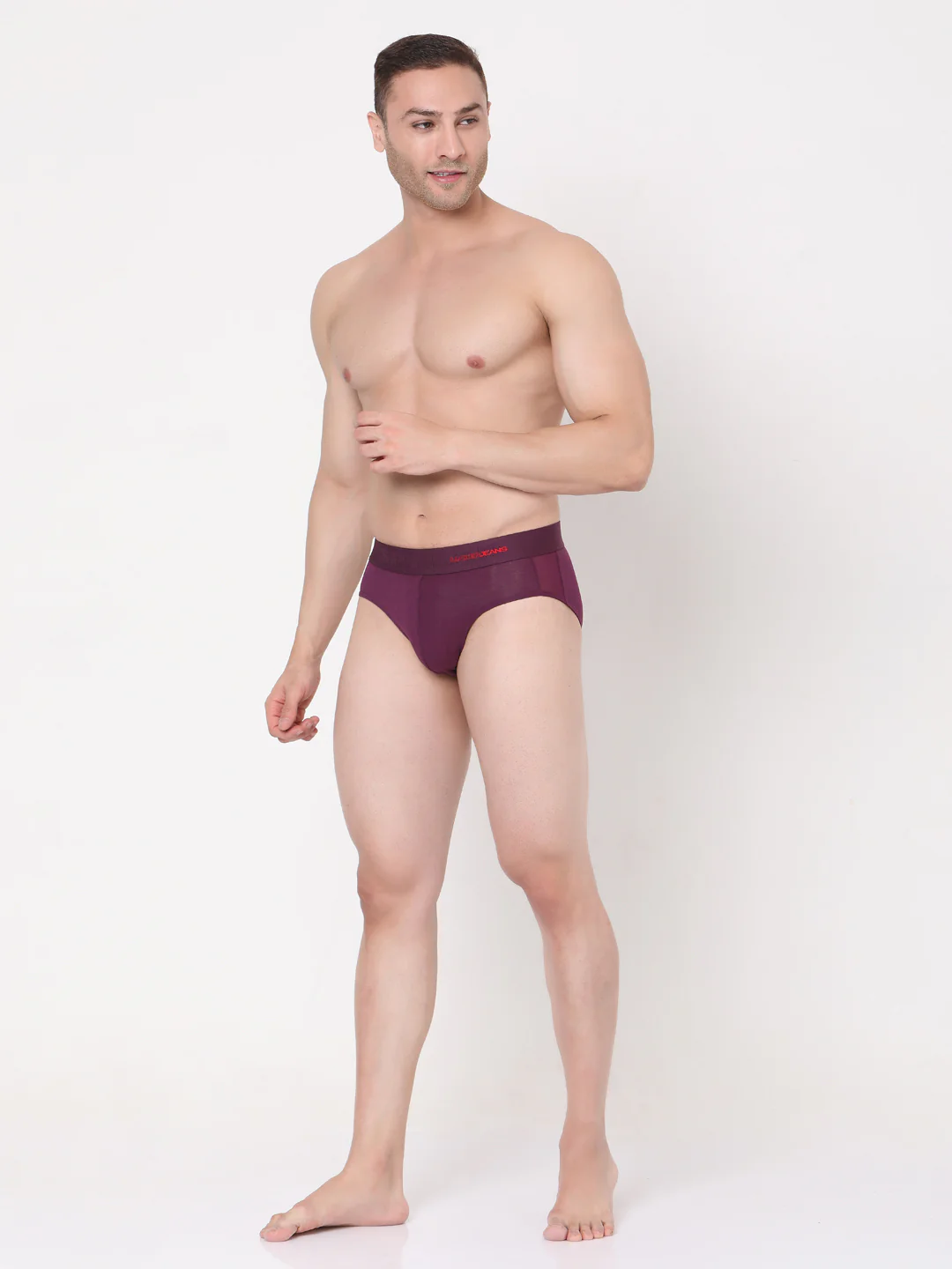 Underjeans Cotton Blend Purple Brief