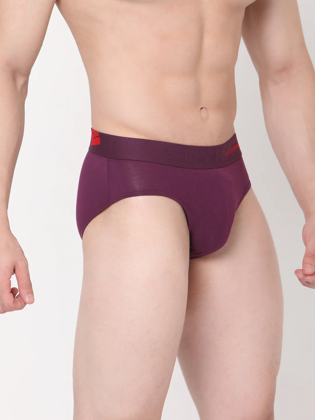 Underjeans Cotton Blend Purple Brief - Image 4